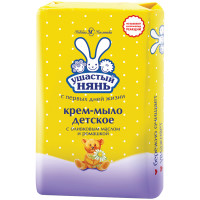 Мыло-крем туалетное Ушастый нянь, детское, с ромашкой, бумажная обертка, 90г, 259724 Мыло-крем туалетное Ушастый нянь, детское, с ромашкой, бумажная обертка, 90г, 259724