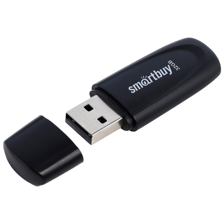 Память Smart Buy "Scout" 32GB, USB 2.0 Flash Drive, черный, 350456 Память Smart Buy "Scout" 32GB, USB 2.0 Flash Drive, черный, 350456