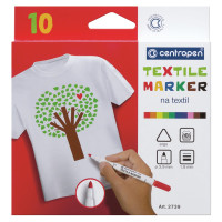 Набор маркеров для ткани Centropen "Textil Marker 2739" 10цв., 1,8мм, картон. уп., европодвес, 281529 Набор маркеров для ткани Centropen "Textil Marker 2739" 10цв., 1,8мм, картон. уп., европодвес, 281529