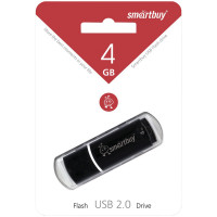 Память Smart Buy "Crown" 4GB, USB 2.0 Flash Drive, черный, 218758 Память Smart Buy "Crown" 4GB, USB 2.0 Flash Drive, черный, 218758