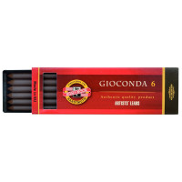 Сепия Koh-I-Noor "Gioconda", коричневая темная, стержень, 5,6мм, 6шт., пластик короб, 298324 Сепия Koh-I-Noor "Gioconda", коричневая темная, стержень, 5,6мм, 6шт., пластик короб, 298324
