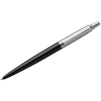Ручка шариковая Parker "Jotter Bond Street Black CT" синяя, 1,0мм, кнопочн., подарочная упаковка, 242277
