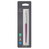 Ручка шариковая Parker "Jotter Victoria Violet Chrome CT" синяя, 1,0мм, кнопочный механизм, блистер, 348398 Ручка шариковая Parker "Jotter Victoria Violet Chrome CT" синяя, 1,0мм, кнопочный механизм, блистер, 348398