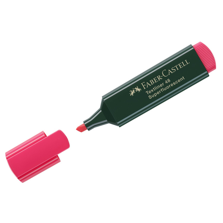 Текстовыделитель Faber-Castell "48" красный, 1-5мм, 286179 Текстовыделитель Faber-Castell "48" красный, 1-5мм, 286179