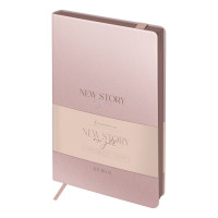 Ежедневник недатированный, А5, 136л., кожзам, Greenwich Line "New Story. Rose gold", тон. блок, 342847