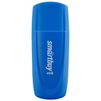 Память Smart Buy "Scout"  4GB, USB 2.0 Flash Drive, синий, 350445