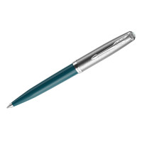 Ручка шариковая Parker "51 Teal Blue CT" черная, 1,0мм, поворот., подарочная упаковка, 317505 Ручка шариковая Parker "51 Teal Blue CT" черная, 1,0мм, поворот., подарочная упаковка, 317505