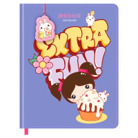 Дневник 1-11 кл. 48л. (твердый) BG "Extra fun", иск.кожа, печать, брелок, ляссе, 366628