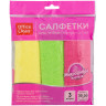 Салфетки для уборки OfficeClean "Стандарт", набор 3шт., универ., плотная микрофибра, 30*30см, ассорти, 275760 Салфетки для уборки OfficeClean