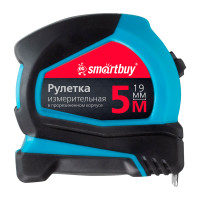 Рулетка измерительная Smartbuy, 5м*19мм, прорезиненный корпус, 2 фиксатора, эргономичная форма, усиленный зацеп, 384299 Рулетка измерительная Smartbuy, 5м*19мм, прорезиненный корпус, 2 фиксатора, эргономичная форма, усиленный зацеп, 384299