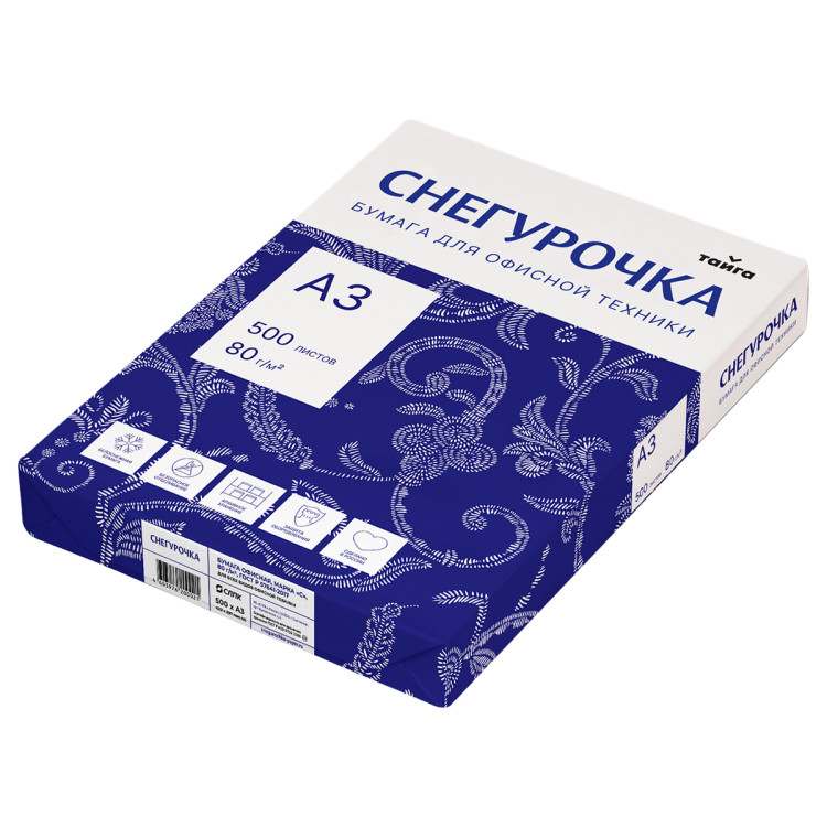 Бумага Снегурочка А3, Марка С, 500л., 000856 Бумага Снегурочка А3, Марка С, 500л., 000856