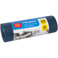 Мешки для мусора 120л OfficeClean ПВД, 70*110см, 35мкм, 10шт., прочные, многослойн., темно-синие, в рулоне, 297835 Мешки для мусора 120л OfficeClean ПВД, 70*110см, 35мкм, 10шт., прочные, многослойн., темно-синие, в рулоне, 297835