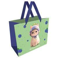 Пакет подарочный 32*26*12см MESHU "Berry cat", матовая ламинация, 382342