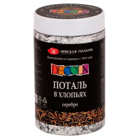 Поталь в хлопьях Decola, 3 г, серебро, 391205 Поталь в хлопьях Decola, 3 г, серебро, 391205