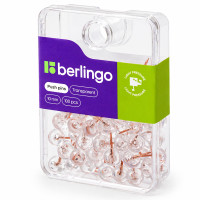 Кнопки силовые Berlingo, 100шт., пластиковый бокс, круглые, прозрачные, розовое золото, 390839 Кнопки силовые Berlingo, 100шт., пластиковый бокс, круглые, прозрачные, розовое золото, 390839