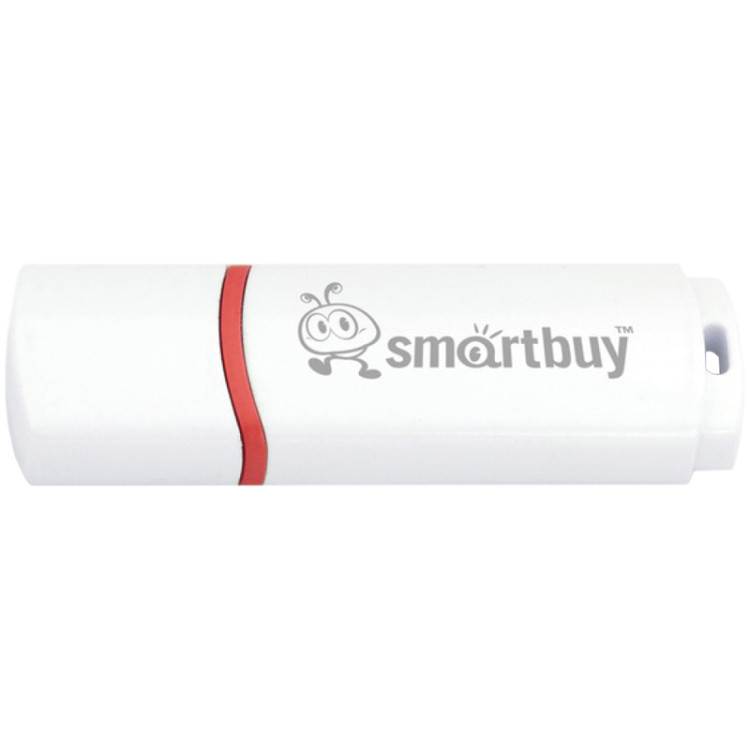 Память Smart Buy "Crown"  8GB, USB 2.0 Flash Drive, белый, 218759