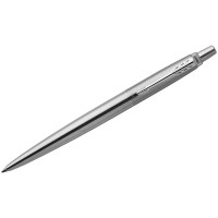 Ручка шариковая Parker "Jotter Stainless Steel CT" синяя, 1,0мм, кнопочн., подарочная упаковка, 242275