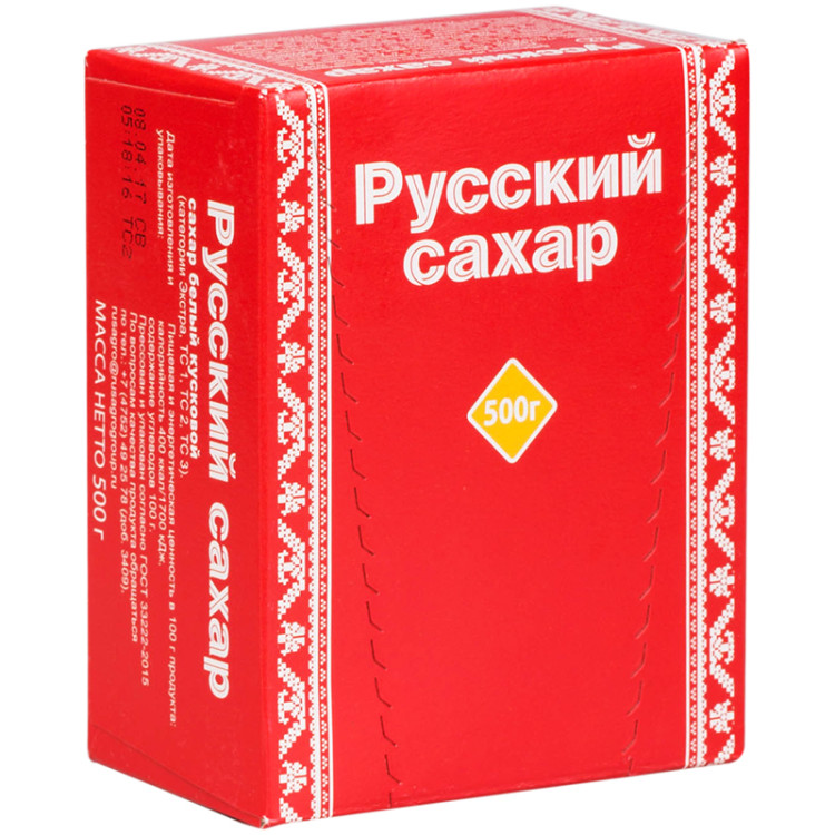 Сахар-рафинад Русский сахар, 0,5кг, картонная коробка, 241587 Сахар-рафинад Русский сахар, 0,5кг, картонная коробка, 241587
