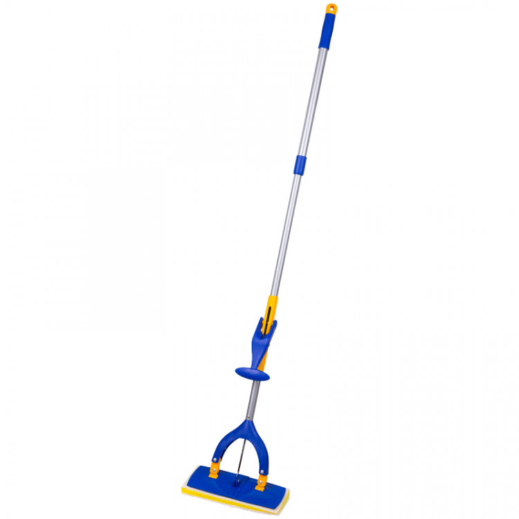 Швабра-бабочка складыв. OfficeClean Professional мет. телеск. ручка, насадка микрофибра/спонж, 26см, 266776 Швабра-бабочка складыв. OfficeClean Professional мет. телеск. ручка, насадка микрофибра/спонж, 26см, 266776