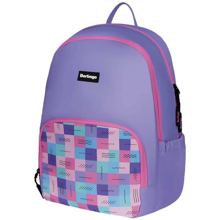 Рюкзак Berlingo Light "Squares" 39,5*28*16см, 2 отделения, 3 кармана, уплотненная спинка, 336398 Рюкзак Berlingo Light "Squares" 39,5*28*16см, 2 отделения, 3 кармана, уплотненная спинка, 336398