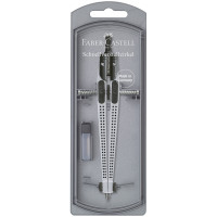 Циркуль Faber-Castell "Grip", + грифели, пластиковый футляр, 286757 Циркуль Faber-Castell "Grip", + грифели, пластиковый футляр, 286757